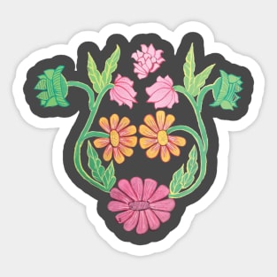 painted flower pattern Sticker